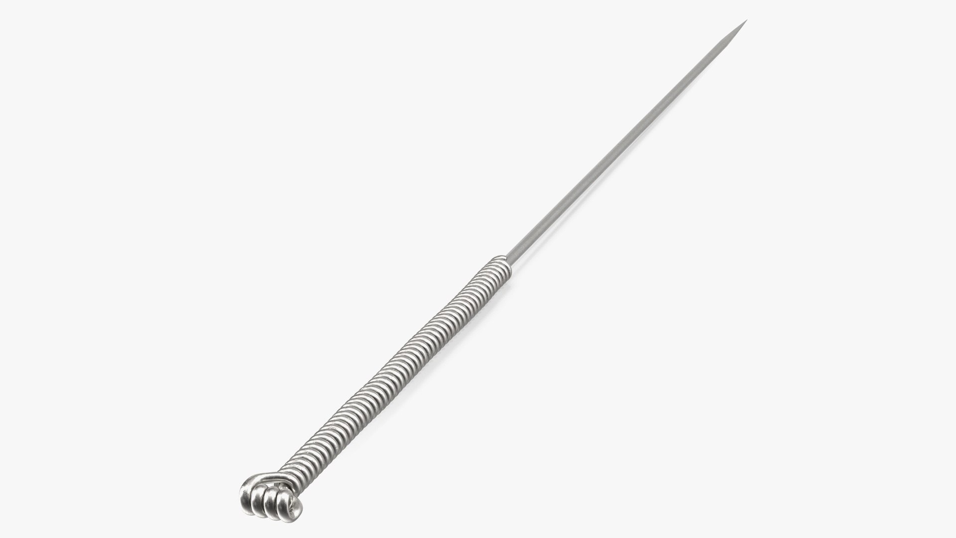 Large Acupuncture Needle Silver 3D model preview