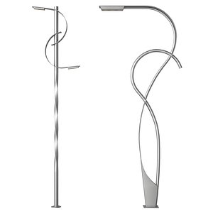 3D Esse Flow Street Light Pole model