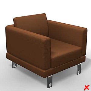 3d armchair chair