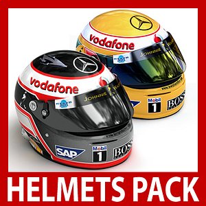 Helmet F1 2007 Fernando Alonso and Lewis Hamilton