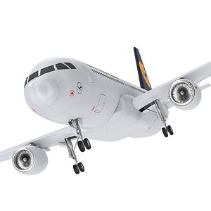 3D Airbus A320 Lufthansa