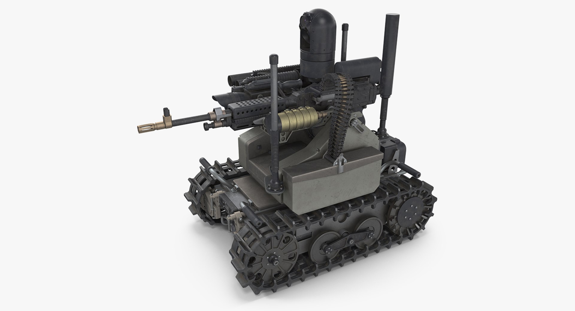 Unmanned Battle Tank 3D model preview