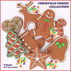christmas cookie ginger 3d model