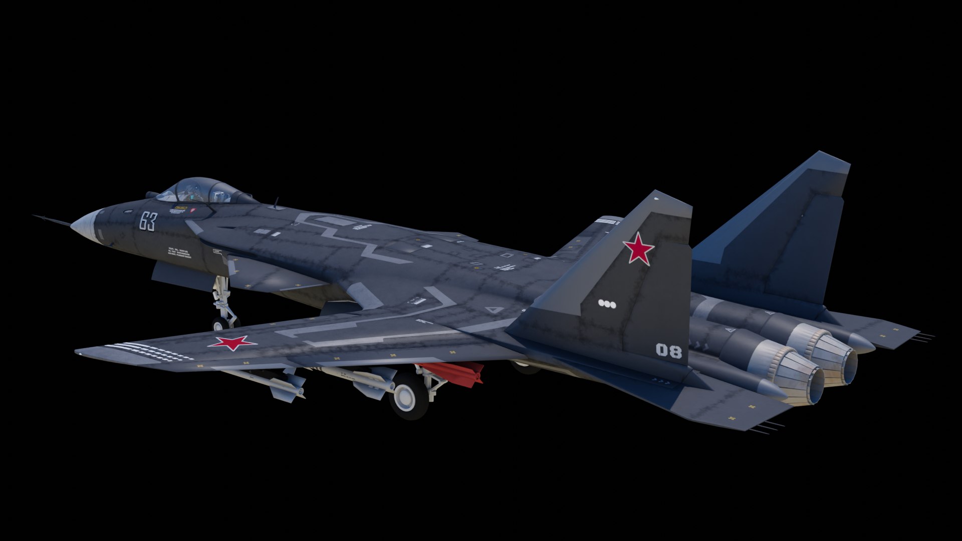 Su-47 Black Fighter model https://p.turbosquid.com/ts-thumb/Z4/mBnzGa/5N/fighterjet07/png/1719583615/1920x1080/fit_q87/afca5e26f75c38b809974eba1c527d99f84b3e2e/fighterjet07.jpg