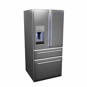 refrigerator design kitchen 3D