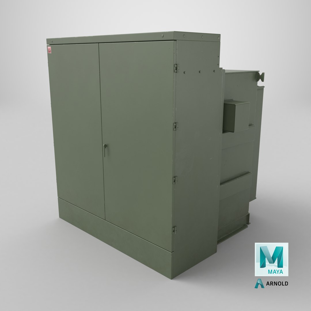 3D Model Ground-Level Power Distribution Transformer - TurboSquid 2474915