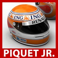 Helmet F1 2009 Nelson Piquet Jr Nelsinho