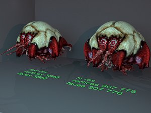 3D alien insect creature model