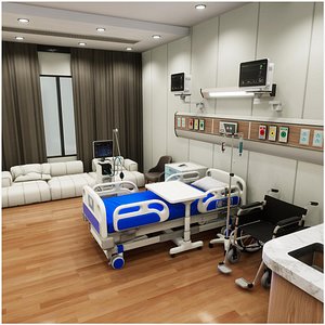 Hospital Room Interior 3D