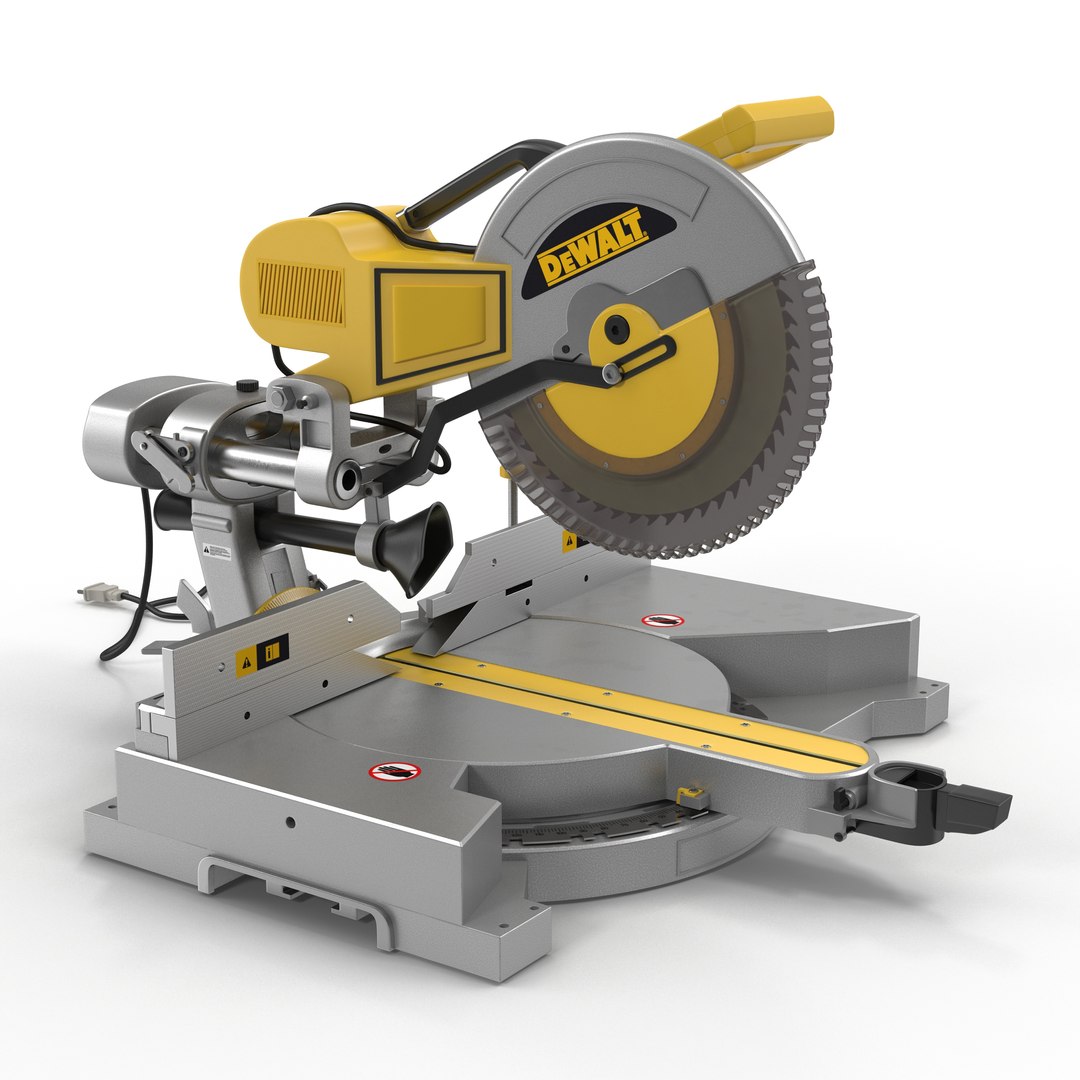 Mitre Saw Dewalt 3D model preview