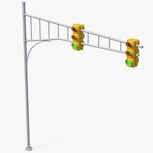 3D model Traffic Light Pole