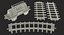 Toy Train Tank with Rails 3D Model