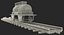 Toy Train Tank with Rails 3D Model