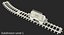 Toy Train Tank with Rails 3D Model