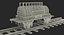 Toy Train Tank with Rails 3D Model