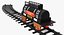 Toy Train Tank with Rails 3D Model