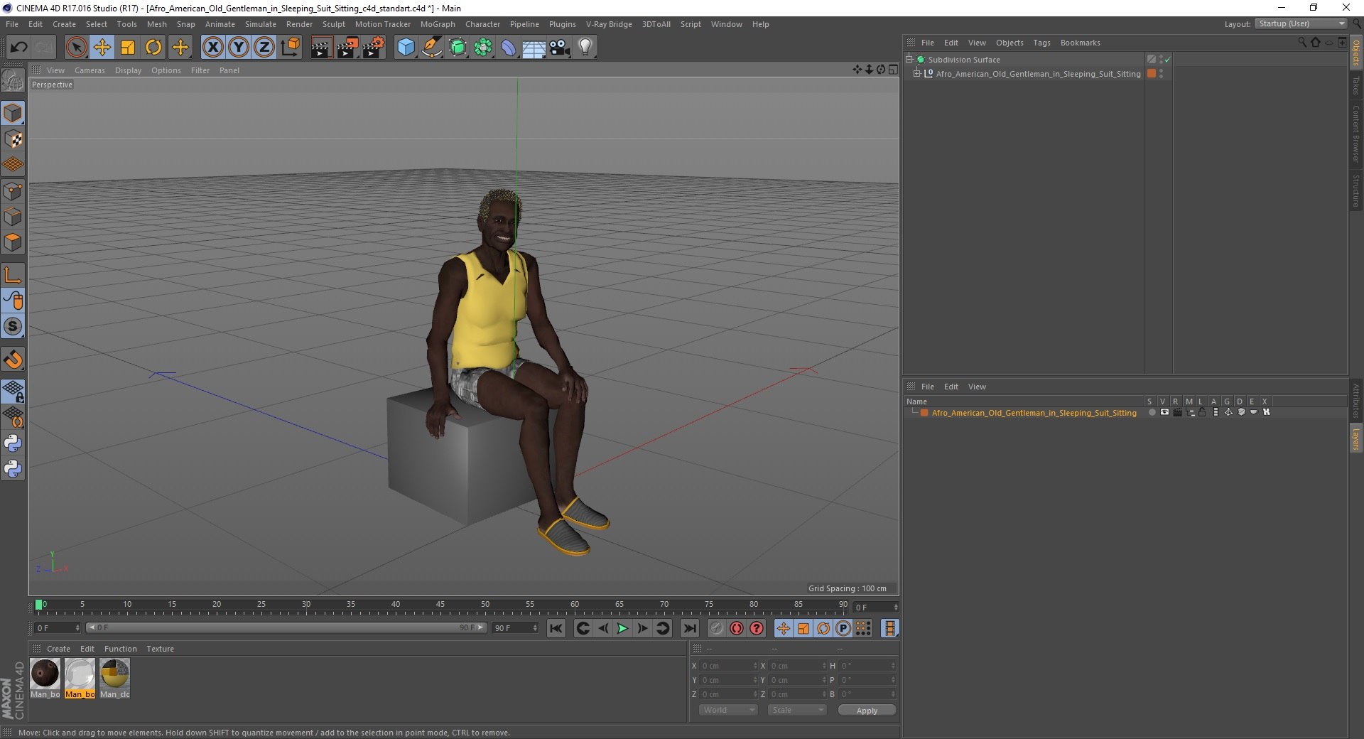 3D Afro American Old Gentleman in Sleeping Suit Sitting https://p.turbosquid.com/ts-thumb/Z5/9IAEYe/xE/afroamericanoldgentlemaninsleepingsuitsitting3dmodel039/jpg/1673914277/1920x1080/fit_q87/3cc84f66b4b2af7af893796c7d47b9f42cd0b1ba/afroamericanoldgentlemaninsleepingsuitsitting3dmodel039.jpg
