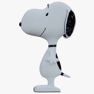 Snoopy Classic Rigged Low-poly 3D model