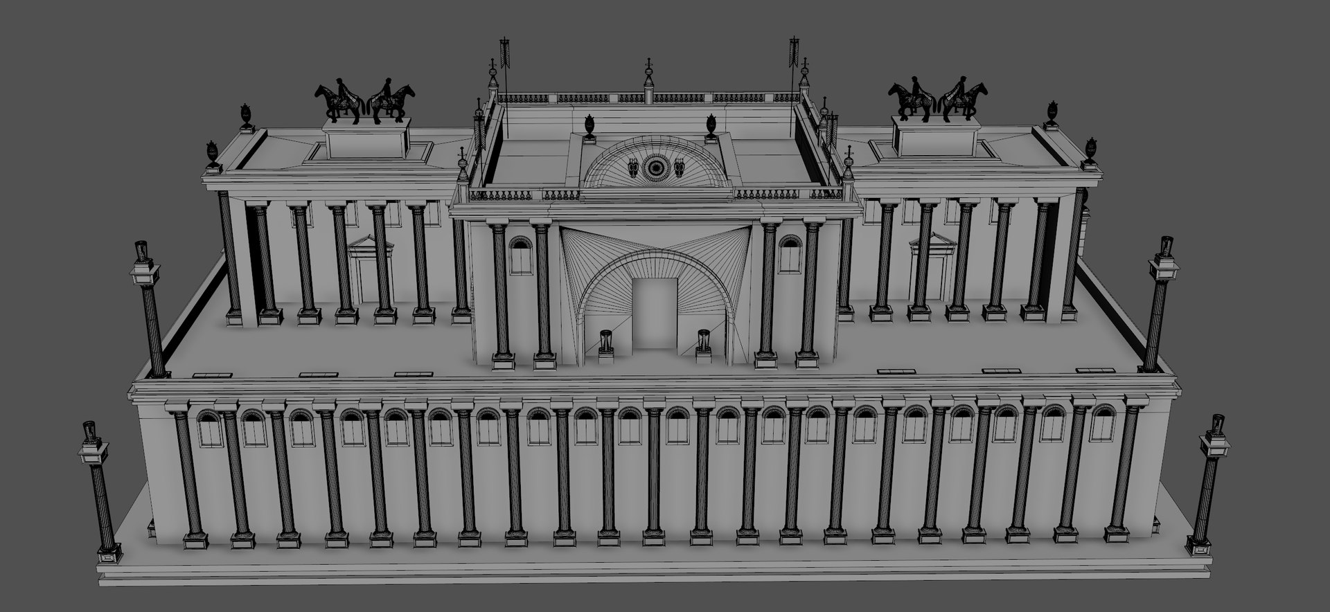 3D Roman Building Model - TurboSquid 2350599