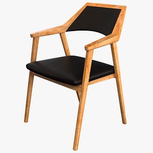 Quattro wooden chair black