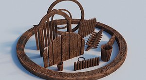 wood asset obj