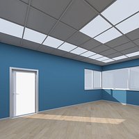 Seminar Room Empty Blue