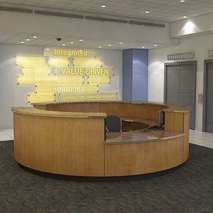 3d model corporate lobby