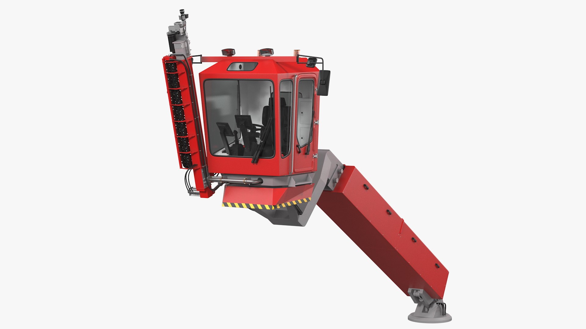 Telehandler Deicer Generic Rigged 3D model preview