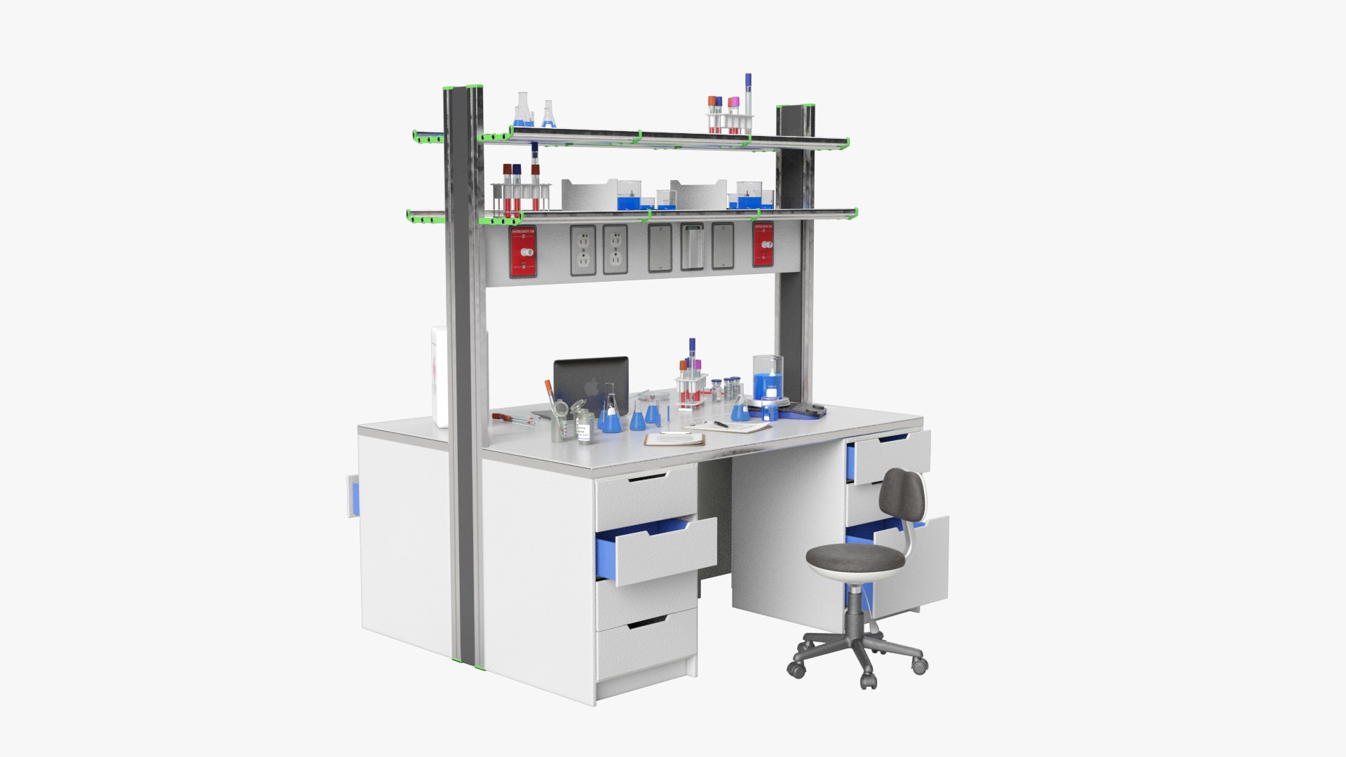 Laboratory Table 3D Model - TurboSquid 1553433
