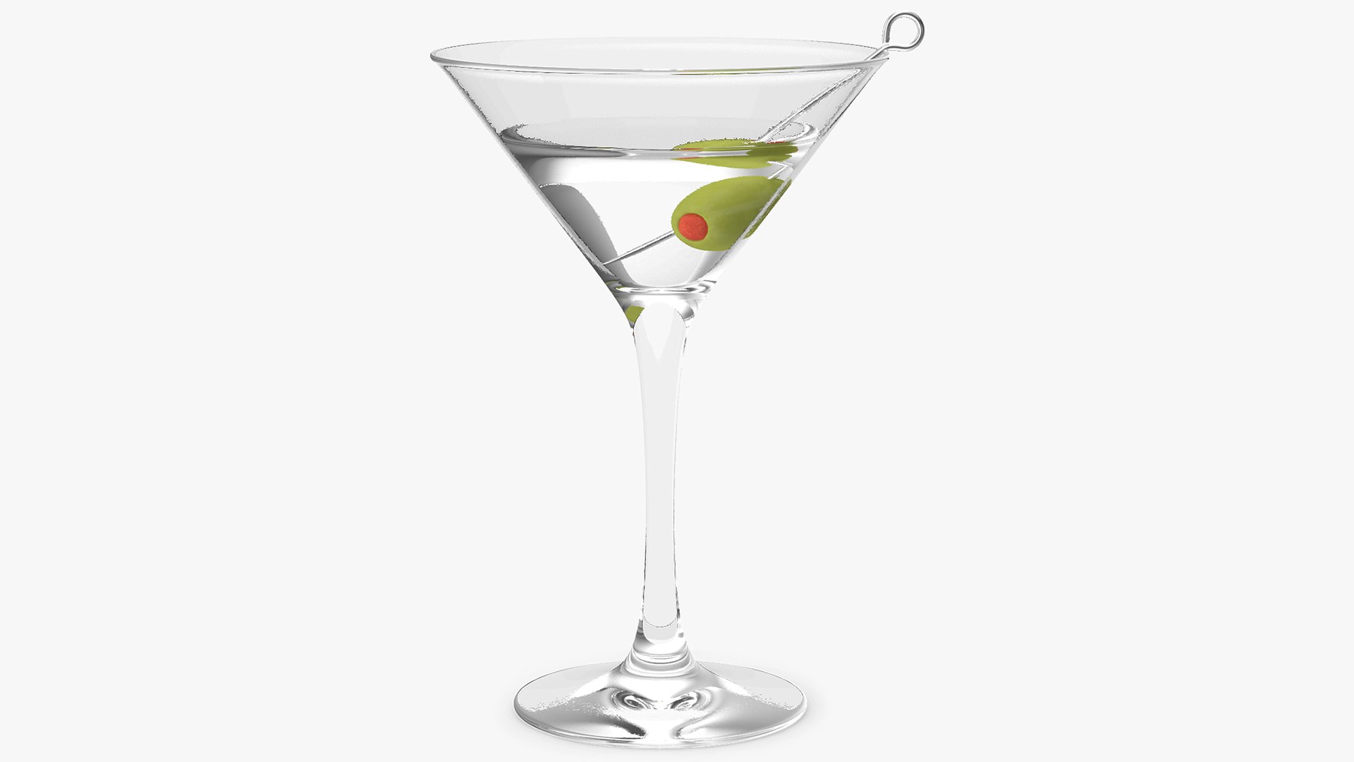 Cocktail Glass of Martini 3D model preview