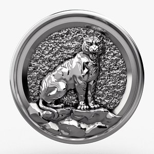 Tiger coin 2022 3D print model