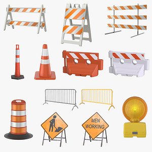 Collection Traffic Barrier 13 in 1 PBR