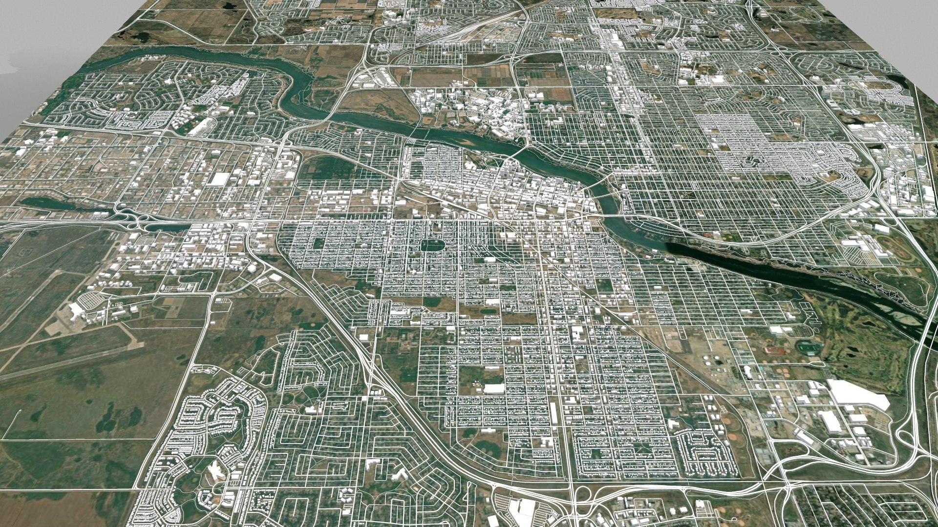 Cityscape Saskatoon Canada 3D Model - TurboSquid 1972623