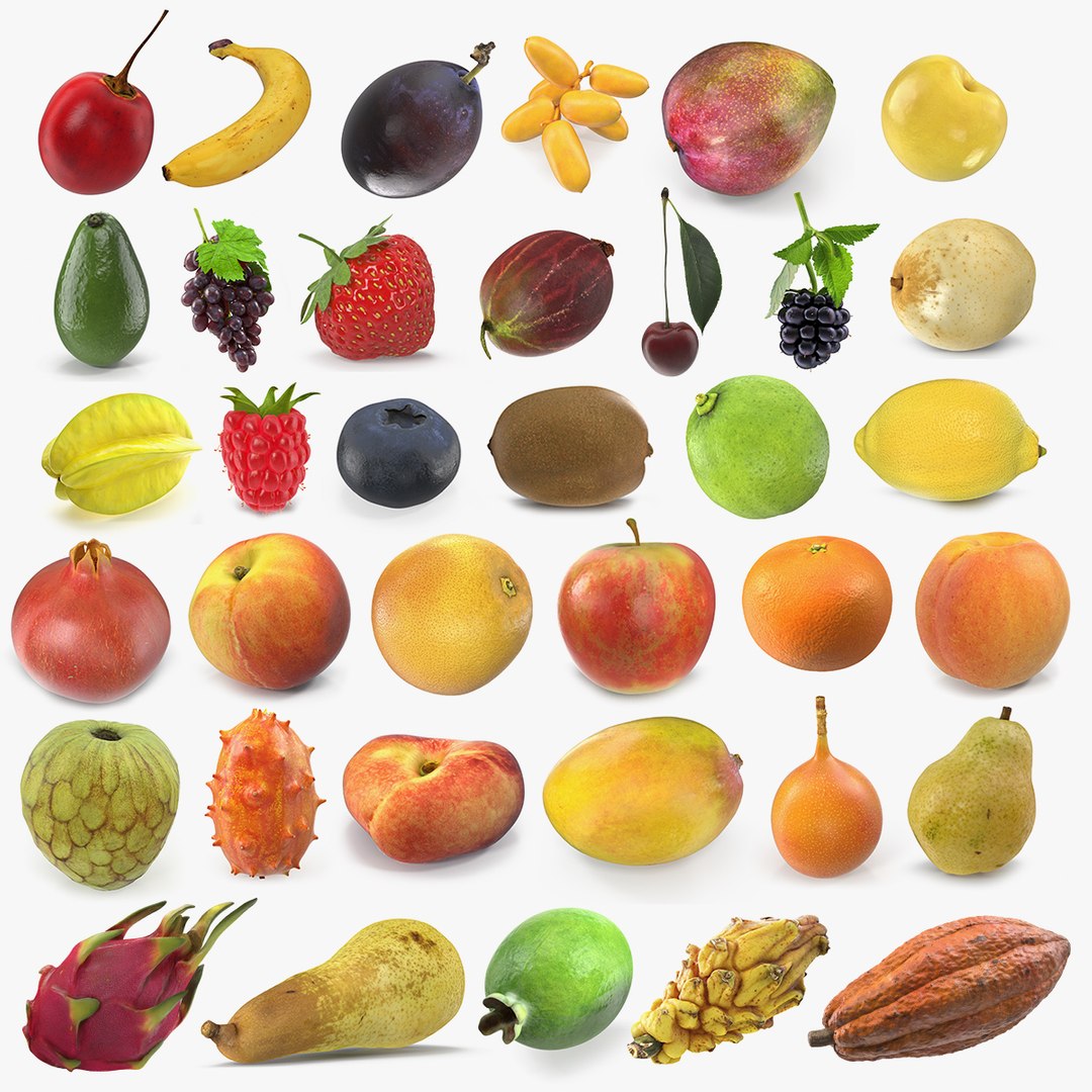 Fruits Collection 9 3D model preview