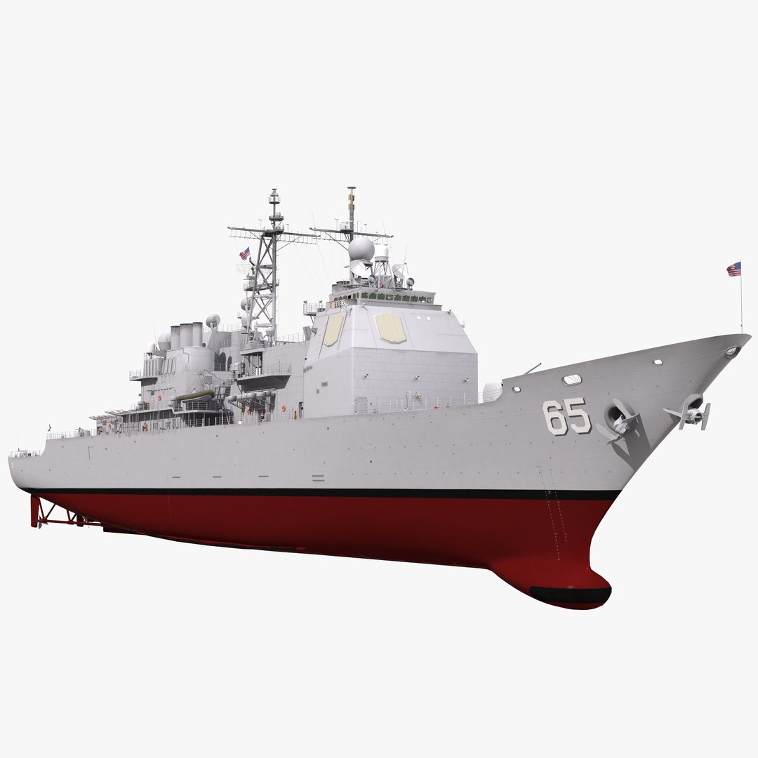 Ticonderoga Class Cruiser Chosin CG-65 3D Model 3D model preview