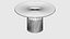 Gray Fluted Round Dining Table