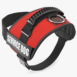 3D Service Dog Vest Fur