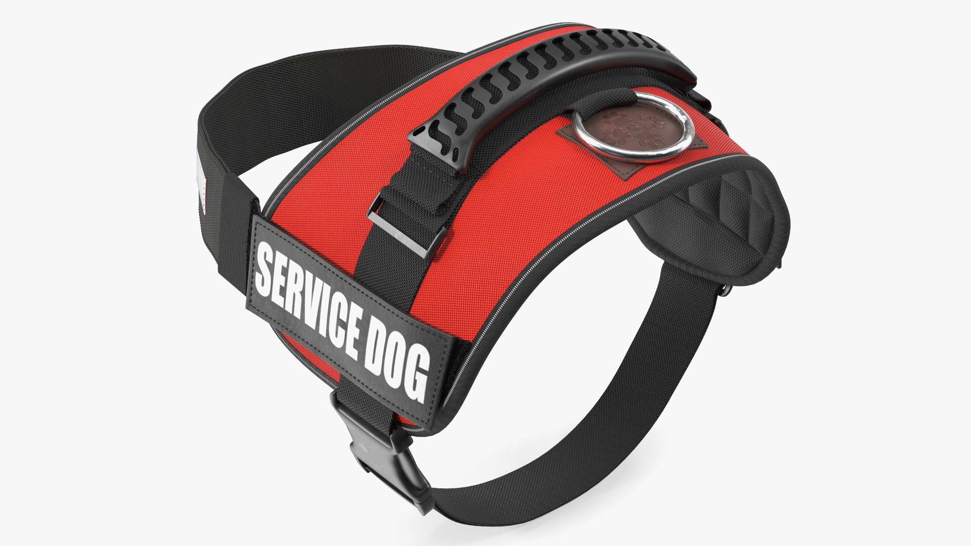 Service Dog Vest Fur 3D model preview