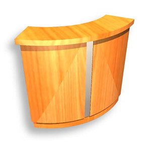 counter hostess bar 3d model