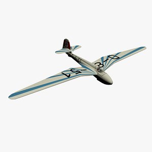 Low Poly Habitcht Glider 3D