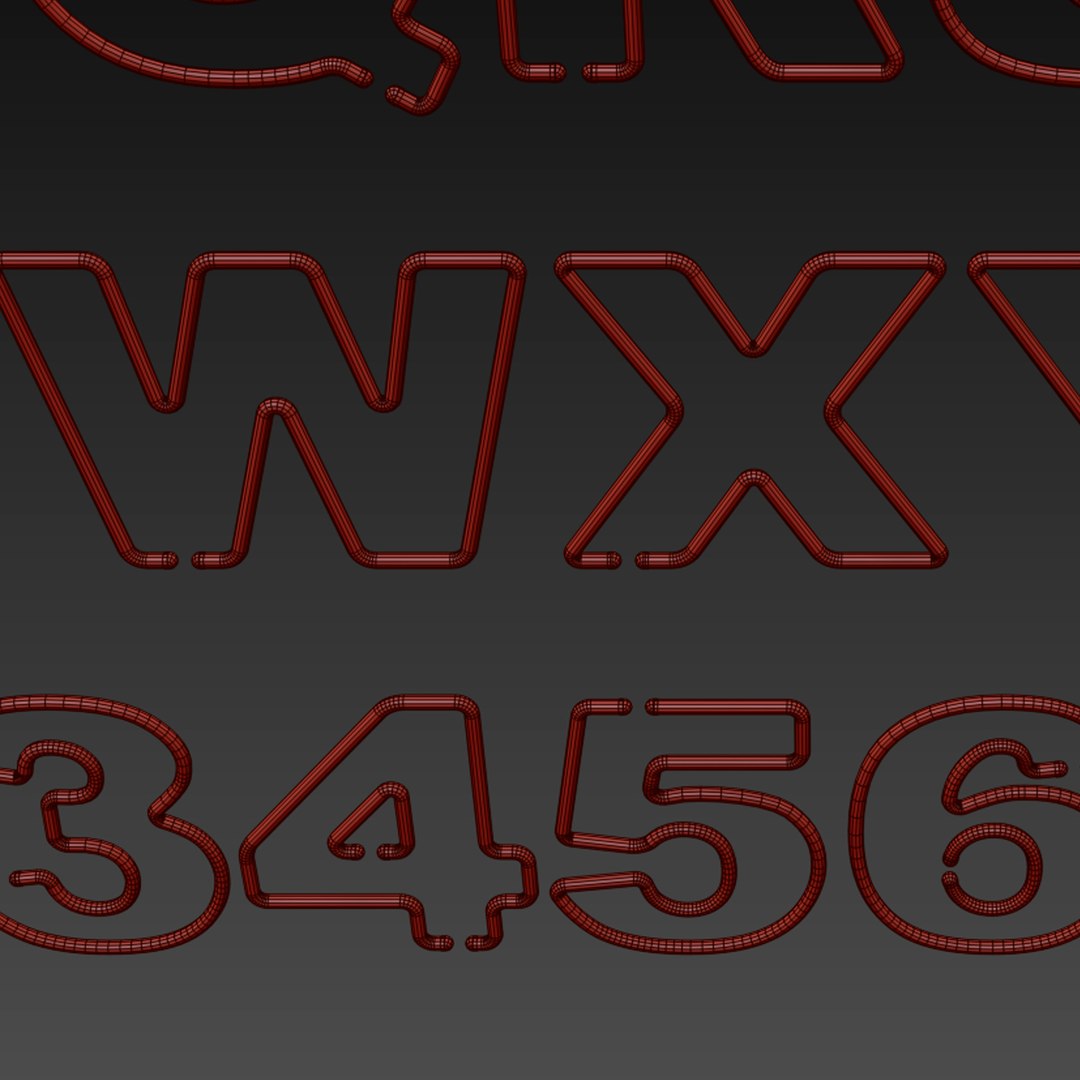 3D Light Modules Set 80 Neon Alphabet - TurboSquid 1798976