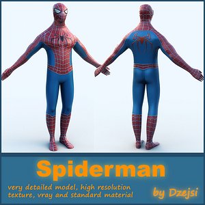 3d model spiderman character