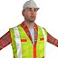 rigged worker man 3d model