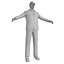 rigged worker man 3d model