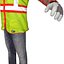 rigged worker man 3d model