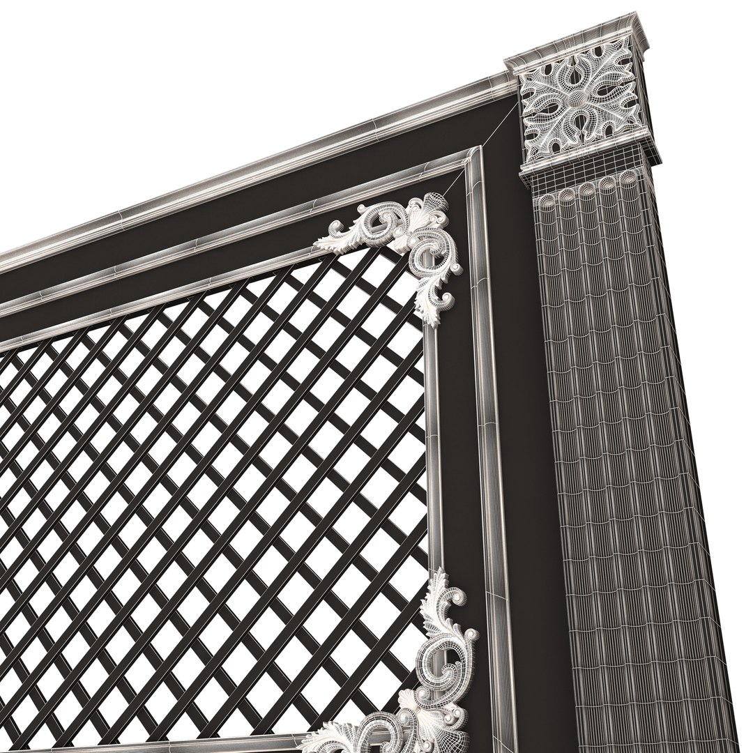 Radiator Cover Decorative Screening Grille Panel 01 3D Model ...