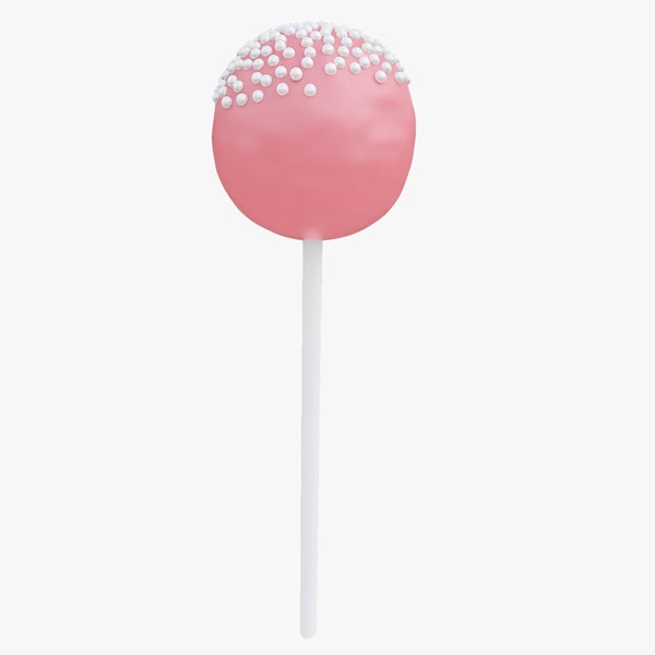 Cake pop pink 3D model - TurboSquid 1875568