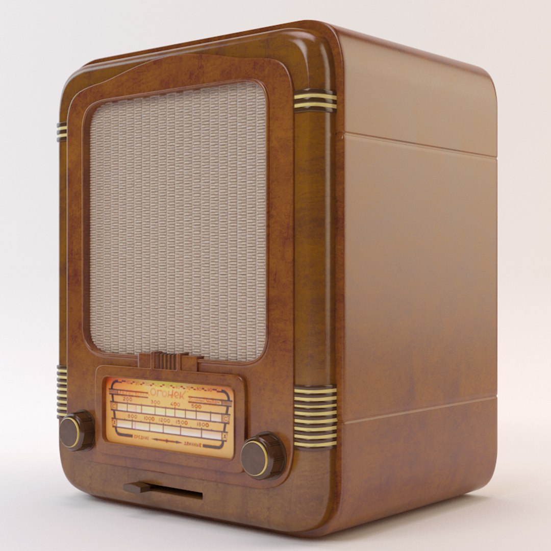 radio 3d model