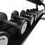 14 gym equipments 3D model
