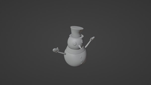 Low poly snowman model 3D model - TurboSquid 1990317